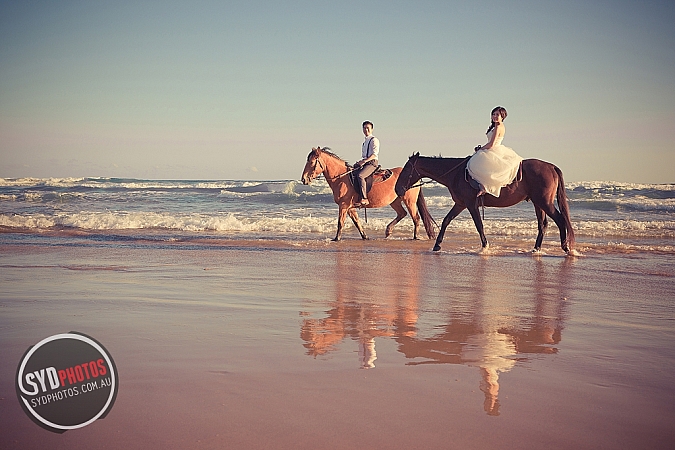 骑马、骑骆驼悉尼婚纱照